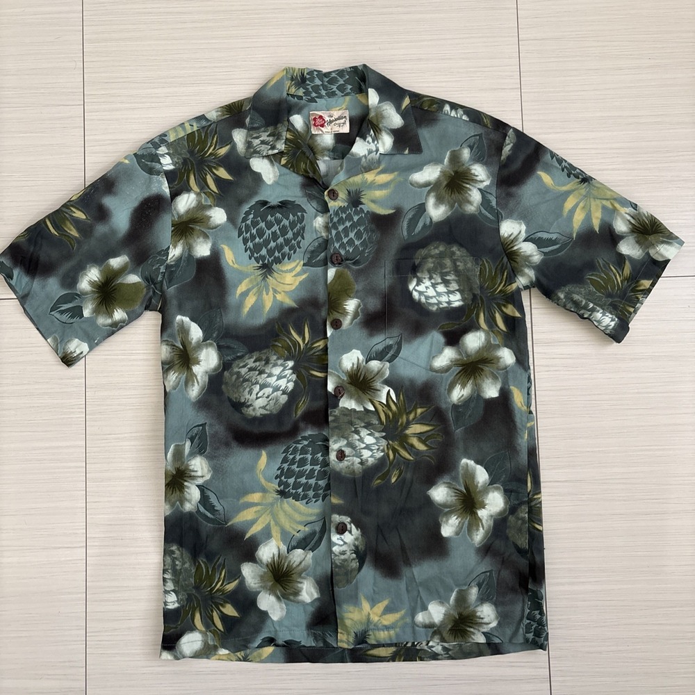 Hilo Hattie Hawaiian Button Up Shirt Men's Small Short Sleeve Aloha Cotton